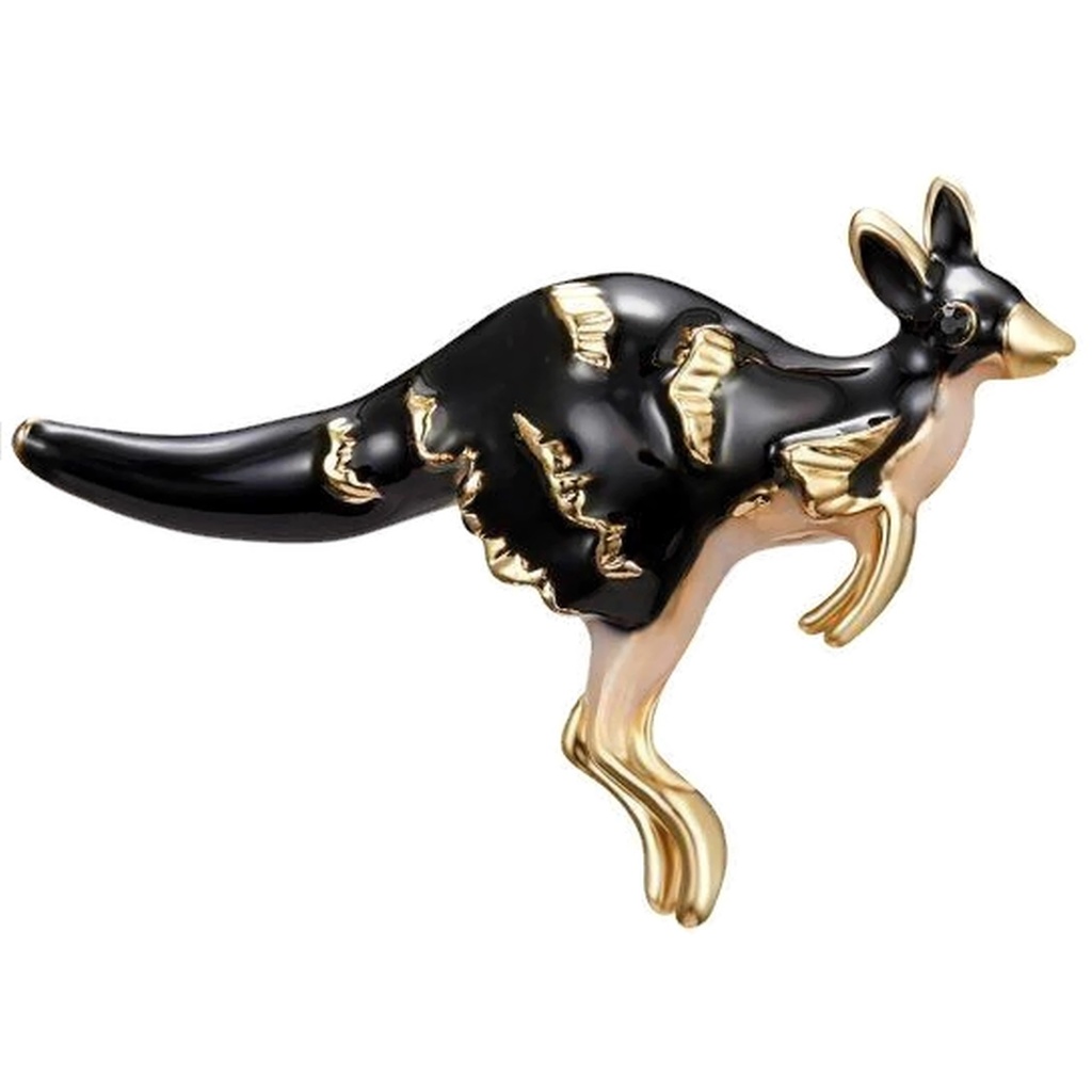 Enamel Kangaroo Brooch Nwt
